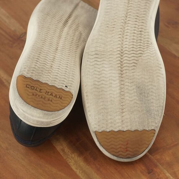 Cole Haan Mens Reagan Grand Sneakers Shoes Blue Leather Lace Up Size 11M - Picture 11 of 11